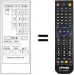 Télécommande équivalente Panasonic VSQ0479