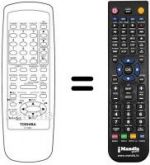 Télécommande équivalente Toshiba V828G