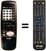 Télécommande équivalente Toshiba V728W