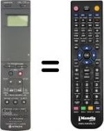 Télécommande équivalente Hitachi VT546E