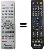 Télécommande équivalente VXX2983