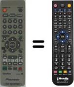 Télécommande équivalente Pioneer DVR433HS
