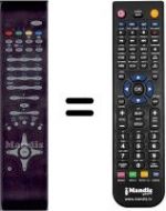 Télécommande équivalente Oki V22D-PH