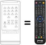 Télécommande équivalente DENKO CTV3693
