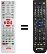Télécommande équivalente REMCON896
