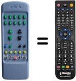 Télécommande équivalente Mivar 28M101 STEREO