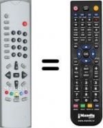 Télécommande équivalente United UTV4121XNSL SILVER