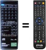 Télécommande équivalente Yamaha CDX-630E