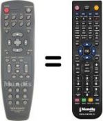 Télécommande équivalente RC3100DV