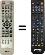 Télécommande équivalente LG 6710CDAK11C