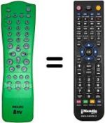 Télécommande équivalente Philips EUR501390