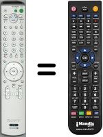 Télécommande équivalente Sony KDLV40A11E