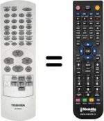 Télécommande équivalente Toshiba SD-130ESE1