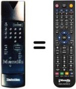 Télécommande équivalente Technisat MULTYMAC6