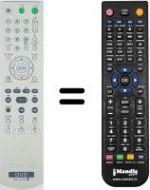 Télécommande équivalente Sony DVP-NS29