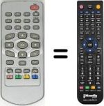 Télécommande équivalente Techno Trend DVB-TS100
