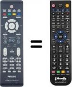 Télécommande équivalente Philips DVD-R3595H