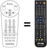 Télécommande équivalente Strong SRT8000 GOLDBOX