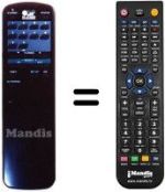 Télécommande équivalente Amstrad SRX501