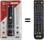 Télécommande équivalente Telesystem TS7500-HD