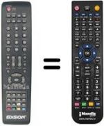 Télécommande équivalente Edision REMCON325