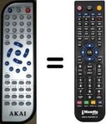 Télécommande équivalente Akai AKDV612T