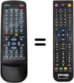 Télécommande équivalente AUDIOLA DVX 2264D USB REC