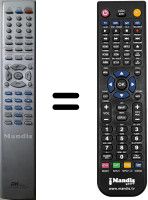Télécommande équivalente DK DIGITAL DVD-R366