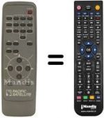 Télécommande équivalente COBRA DSR2800
