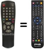Télécommande équivalente Samsung DSR9500