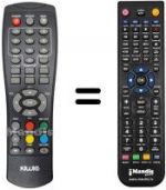 Télécommande équivalente Gbc DT400