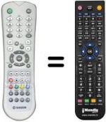 Télécommande équivalente Sagem DVR6280GL-T