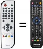 Télécommande équivalente Sansui DVB01