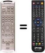 Télécommande équivalente Roadstar 2020H / N