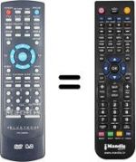 Télécommande équivalente BLUETECH DVFHDM20