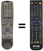 Télécommande équivalente Hitachi DV-W1