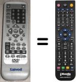 Télécommande équivalente Saivod DVCI19S
