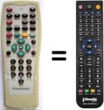 Télécommande équivalente Panasonic EURT39A050