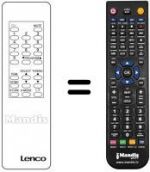 Télécommande équivalente Lenco SAT4014S