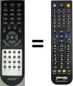 Télécommande équivalente Fonestar RDS581W HD