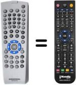 Télécommande équivalente TELE PILOT 87D