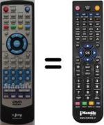 Télécommande équivalente Odin