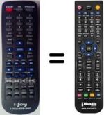 Télécommande équivalente i-Joy I-VISION-DVD1006 (V. 2015)