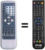 Télécommande équivalente MAJESTIC DVD218SD