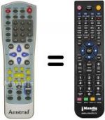 Télécommande équivalente Amstrad D230
