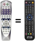 Télécommande équivalente AUDIOLA DVX 2013
