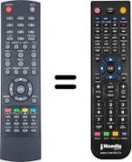 Télécommande équivalente Supratech LV6TMPVR4-SAT-DTT-NOT-ONLY-TV