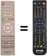 Télécommande équivalente Samsung DSB9601C