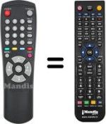 Télécommande équivalente Samsung DSR9500CI