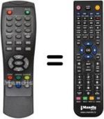Télécommande équivalente MPMAN DVB-T2012